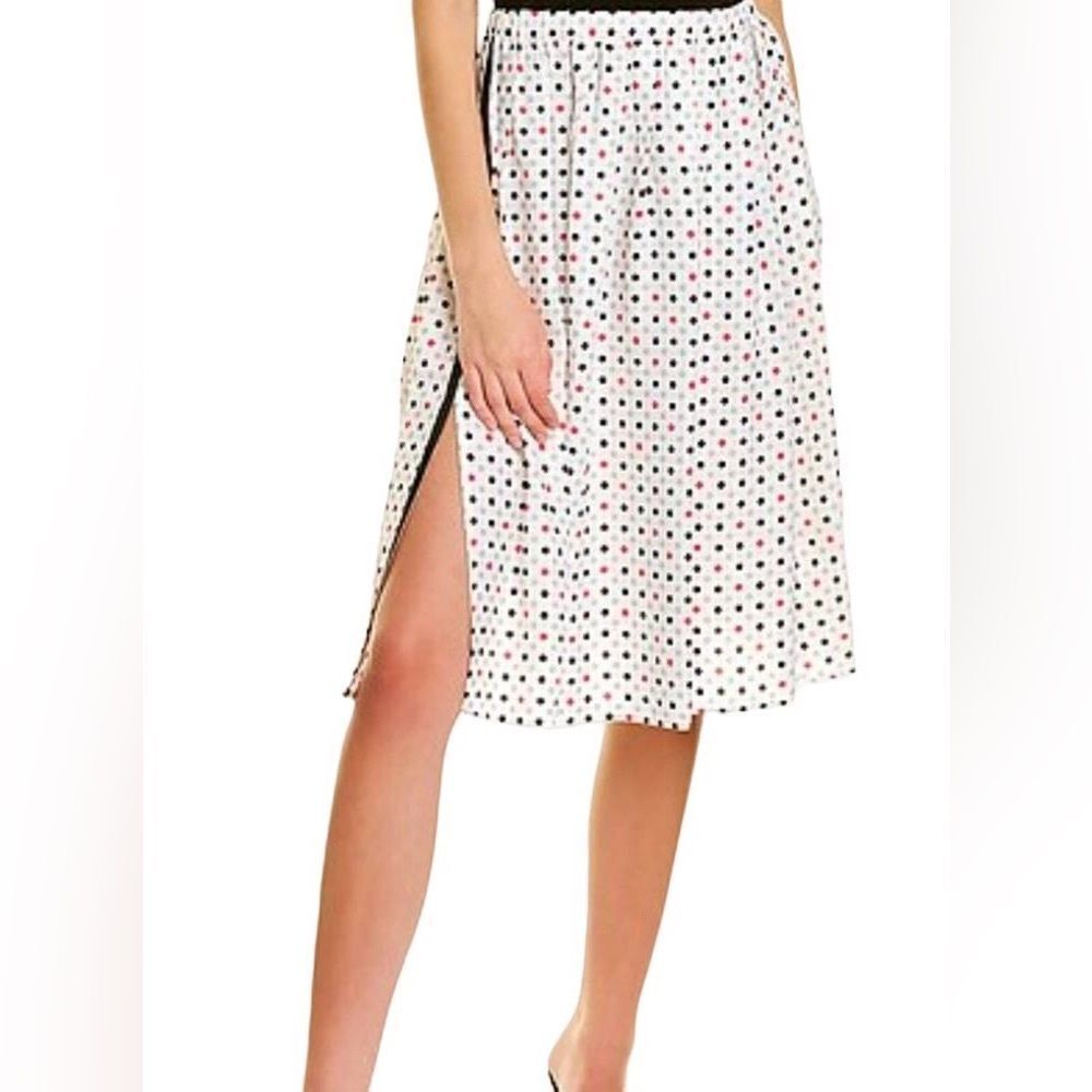 DONNA KARAN High Waisted A-Line Midi Skirt Size XXS NWOT